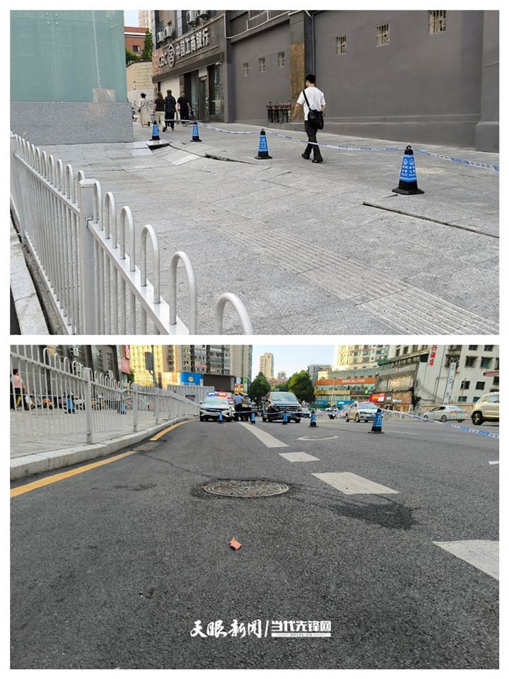發(fā)生沉降的局部人行道及路面.jpg