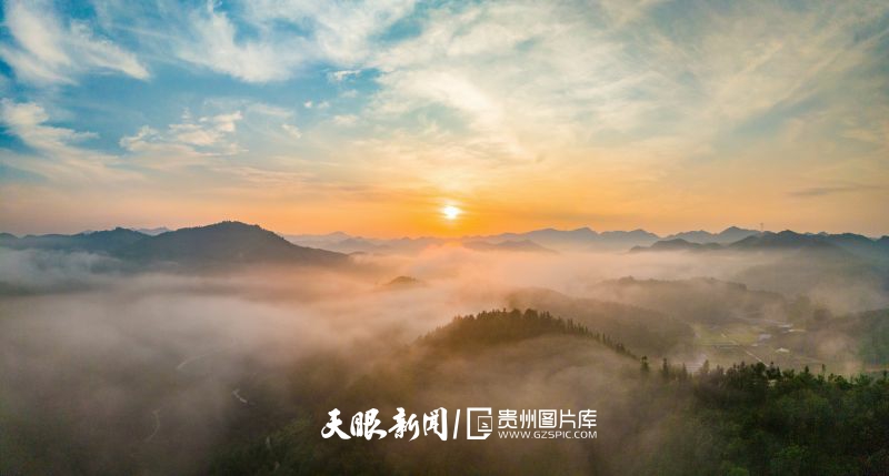 898947-2025年7月29日，貴州省黔西南布依族苗族自治州望謨縣平洞街道壩碰村，夏日萬物蔥蘢，清晨云霧中一塊塊綠色鋪展在鄉(xiāng)村田野。.jpg